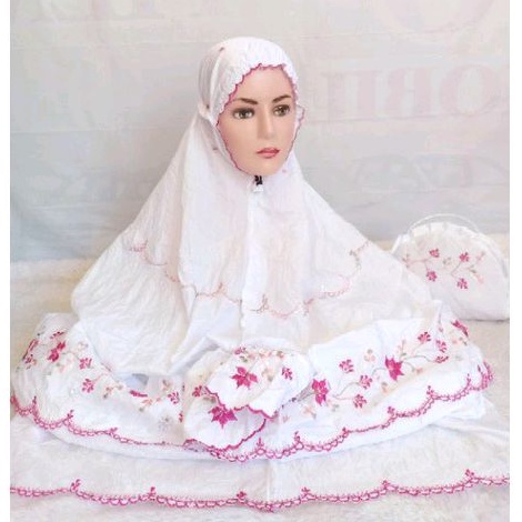 Mukena Terusan / Lajur Parasut Bordir