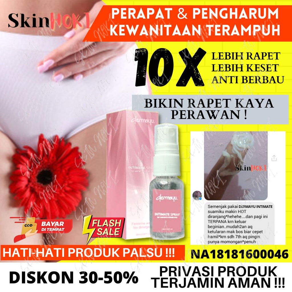 PERAPAT MISS V PERMANEN DERMAYU INTIMATE SPRAY 20ML PERAWATAN KEWANITAAN ORIGINAL BPOM