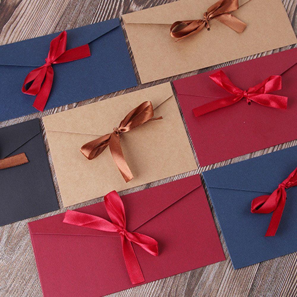 MXBEAUTY Pearlescent Paper Amplop Kreatif 10pcs/ lot Menebal Ucapan Terima Kasih Surat Undangan Bisnis Kartu Ucapan Amplop Surat