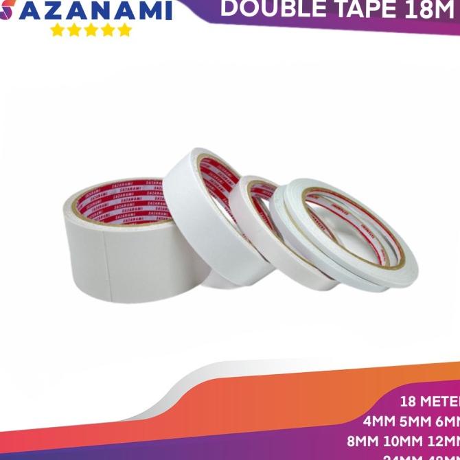 

Double tape kertas Sazanami 18Meter(Ukuran 4mm,5,6,8,10,12,24,48)