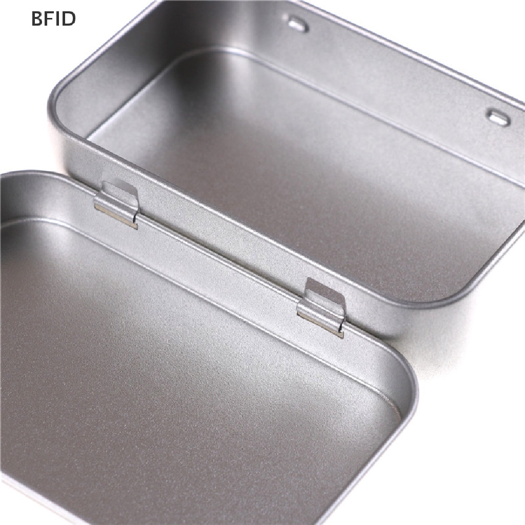 [BFID] 95 * 60 * 20mm Metal Tin Flip Storage Box Case Organizer Untuk Kunci Permen Koin [ID]