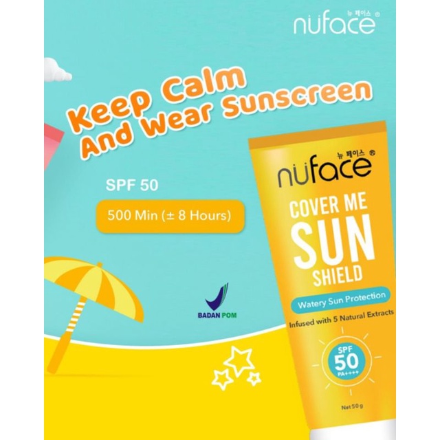 Sunscreen Nuface BPOM | Sunscreen Nuface Bundle | Nuface Cover Me Sun Shield