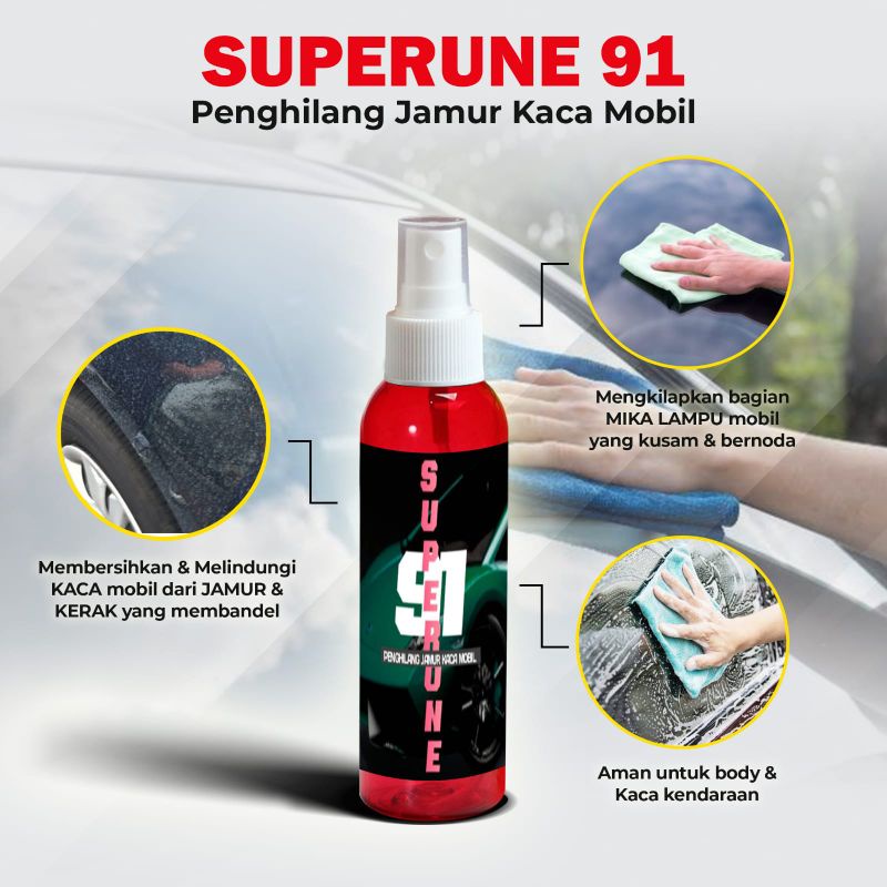 PEMBERSIH JAMUR KACA MOBIL PENGHILANG KERAK BODY INTERIOR MOBIL 100 ML