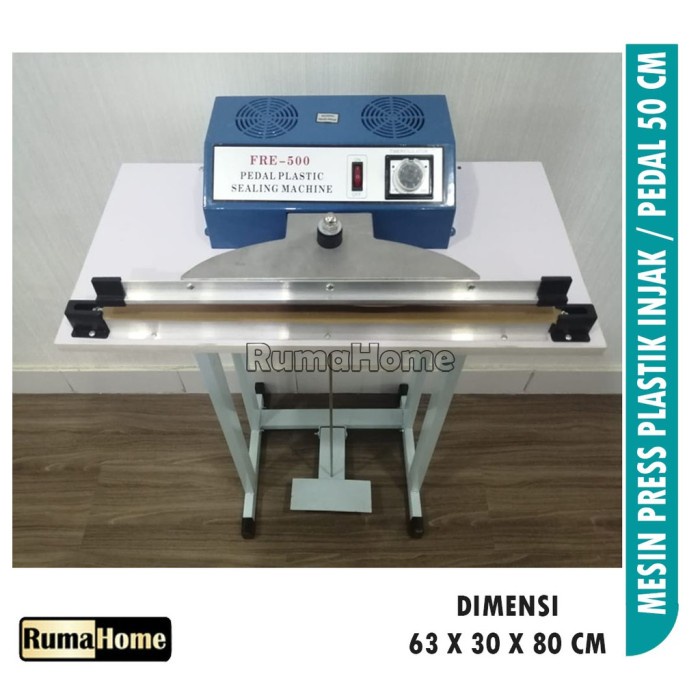MESIN PRESS PRES PLASTIK INJAK / PEDAL IMPULSE SEALER 50CM