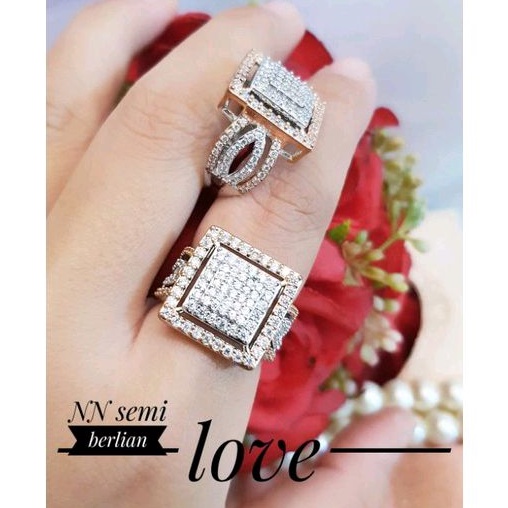 cincin Semi berlian termewah terlaris cncn01