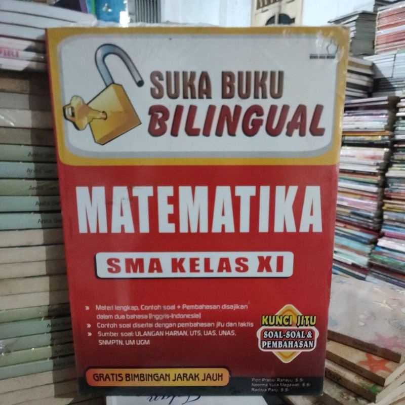 Suka buku bilingual matematika SMA kelas XI.   clb