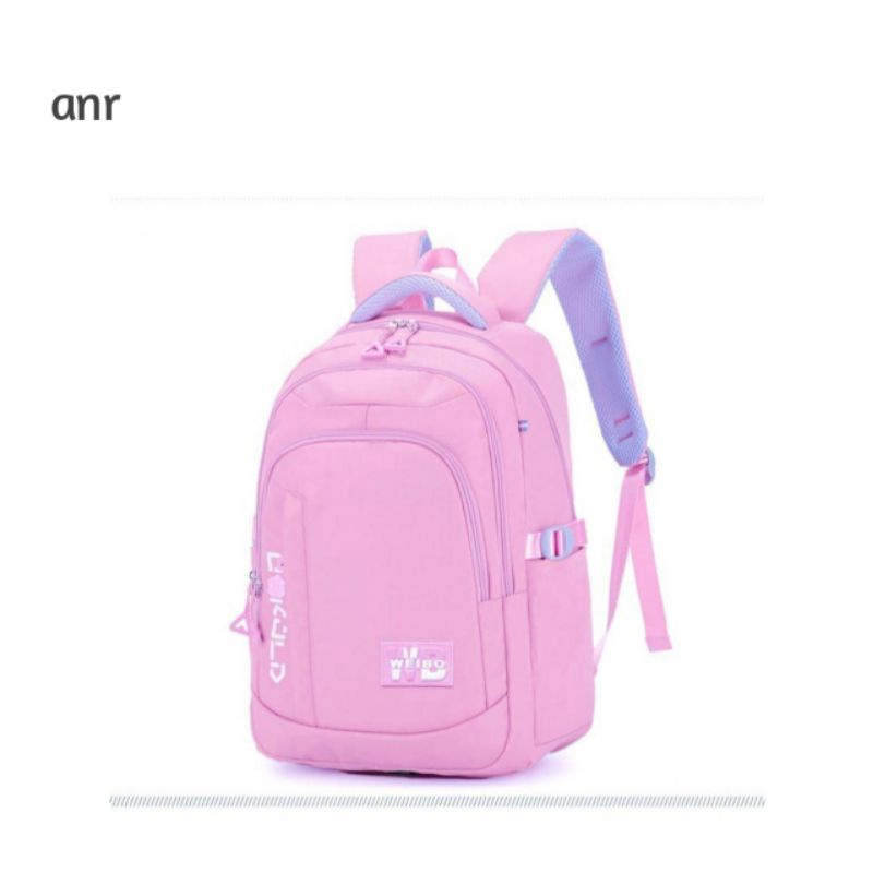 Tas Sekolah Anak Perempuan SMP SMA Ransel Wanita Premium WEIBO Backpack Besar