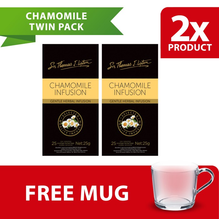 Lipton Stl Enveloped Chamomile Twinpack Free Mug