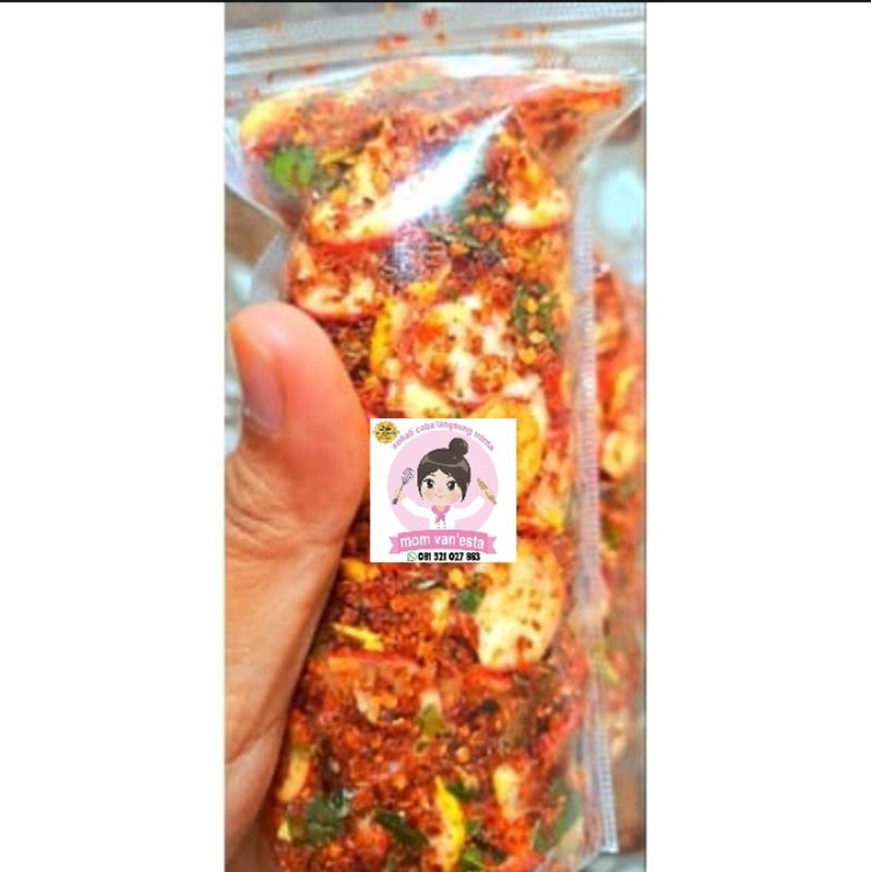 

Kerupuk Bawang Bantat/ Kerupuk Seblak Pedas Jeruk Cemilan Instan 100gram