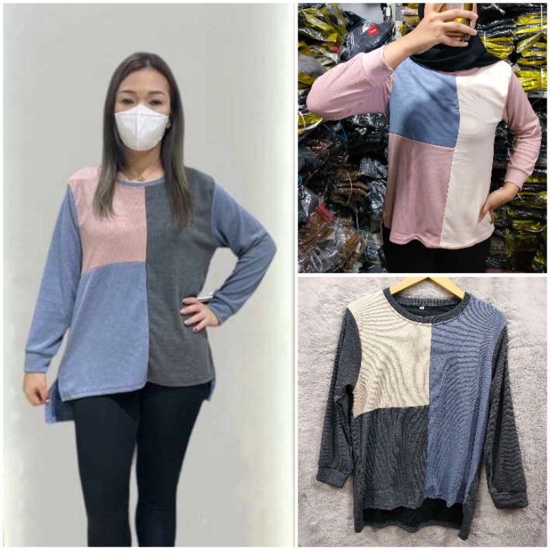 Atasan Terbaru Rajut Knit Bahan Melar,Adem Ld 100 melar 120