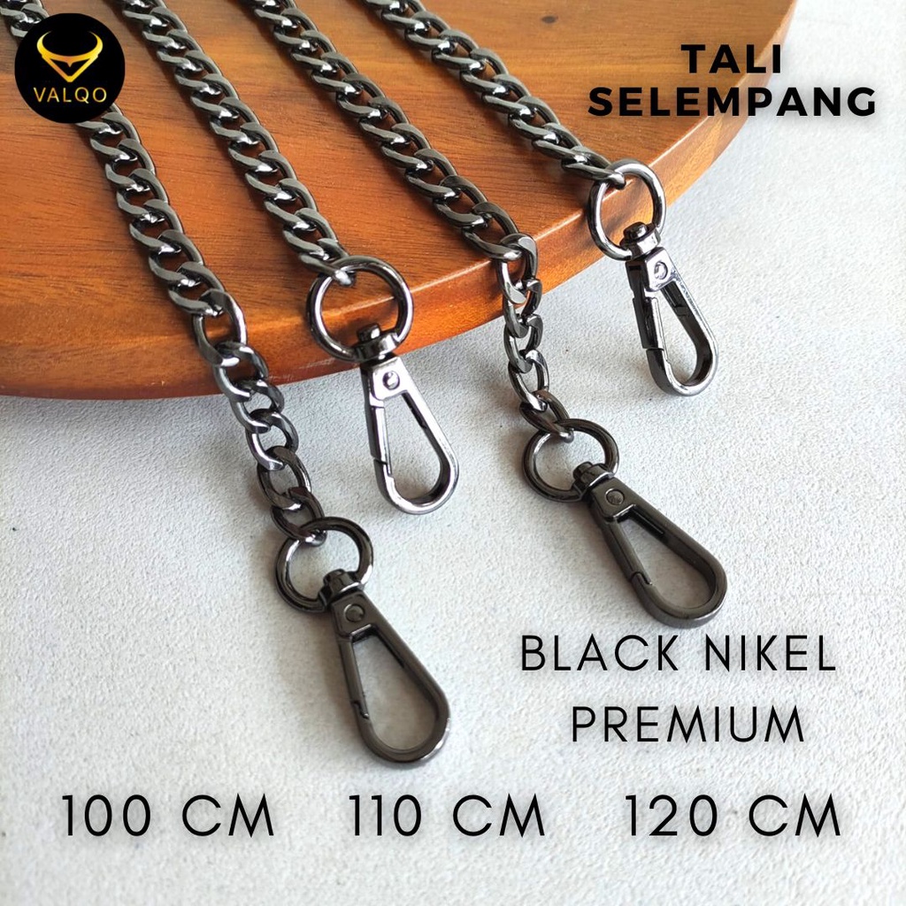 Tali Tas Selempang Bahan Rantai Logam Back Nikel Premium Anti Karat Cocok untuk Tas Ukuran Medium atau Kecil