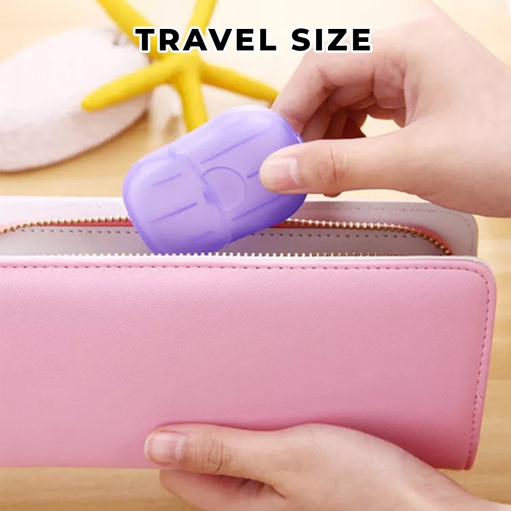 Sabun Kertas Paper Soap Pewangi Pembersih Cuci Tangan Hand Soap Traveling Sabun Portable Hemat Tempat Anti Ribet | GROSIRXPRESS