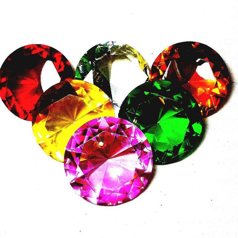 BATU DIAMOND JUMBO 8X8 CM BATU HIASAN  ETALASE {CCR.04Ja23ᵀ}