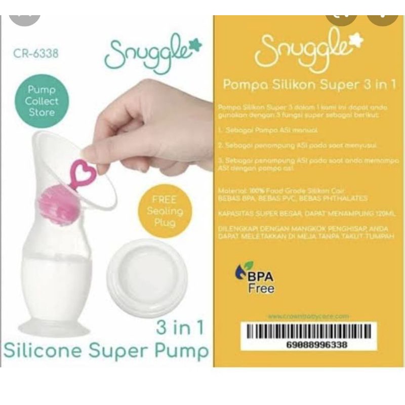 Silicone Super Pump Snuggle / Pompa Asi Manual