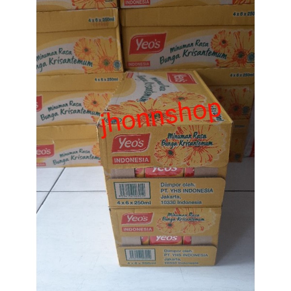 

teh yeos Chrysanthemum kotak 4x6x250ml