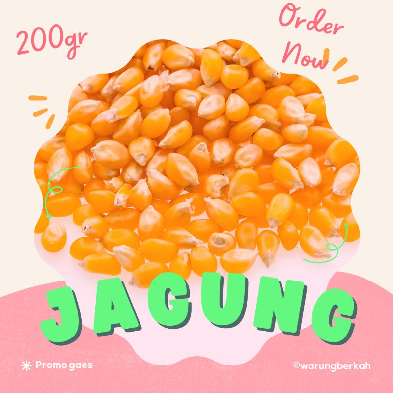 

Jagung kecil popcorn berat 200gr kering