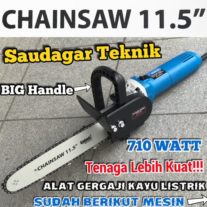 Sale Chainsaw Chain Saw Mini Gerinda Set Mesin Gergaji Potong Kayu Set Termurah