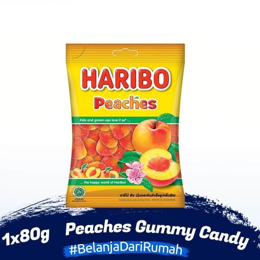 

Terlaris _ Haribo Peaches / Peach Jelly Candy Haribo / Gummy Candy Haribo ∞