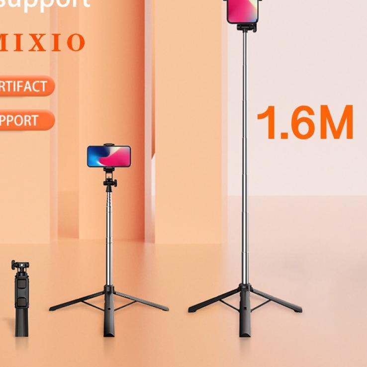 ♬ MIXIO ACM Tongsis Bluetooth Selfie Stick Tripod ◘