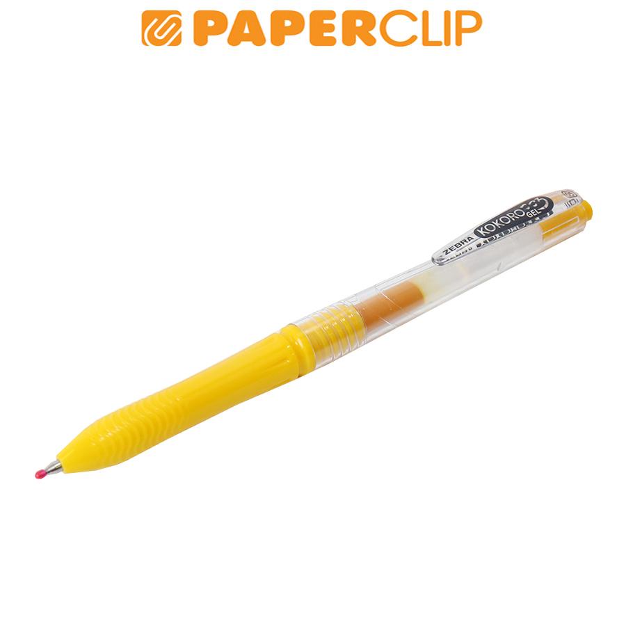 

BALLPOINT / PEN ZEBRA KOKORO GEL 05 YELLOW