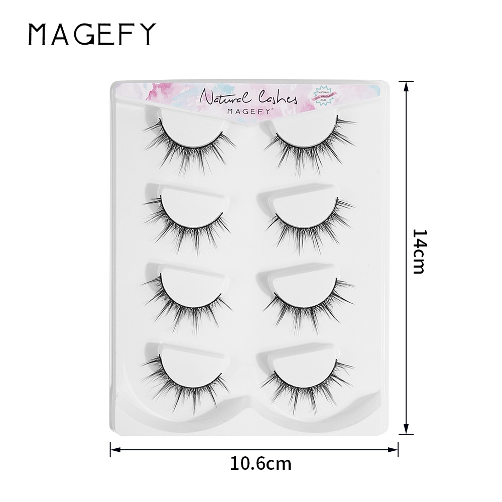 MAANGE Bulu Mata Palsu Natural Bulu Mata 3D Eyelash Extension Lembut Eyelash 7343