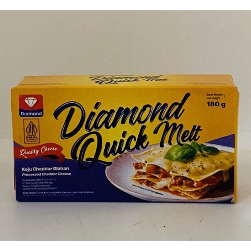 Keju Diamond Quick Melt 180gr Cheese Cepat Leleh Lumer