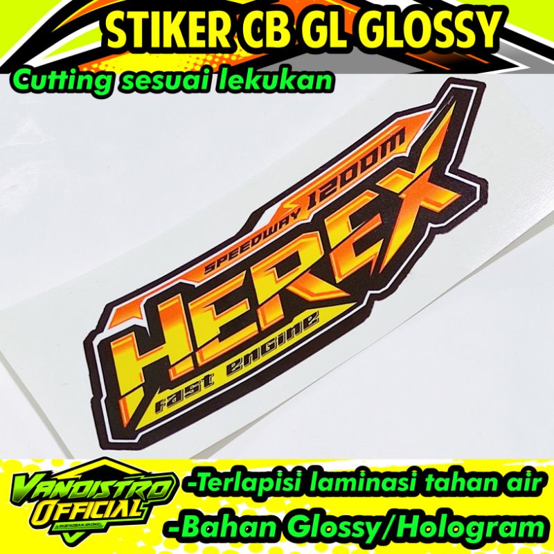 stiker herex fast engine
