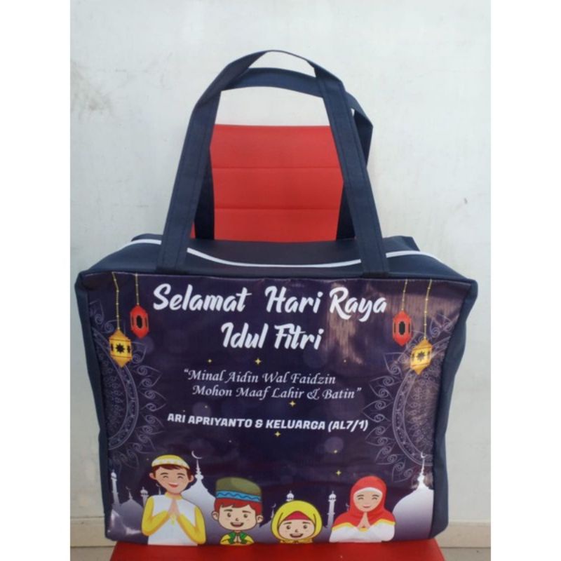 

tas parcel lebaran resleting/tas hantaran idul fitri custom