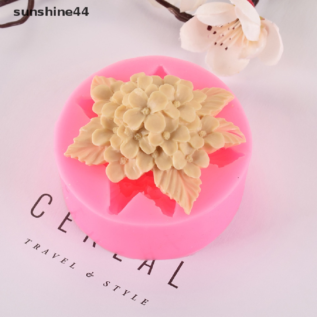 Sunshine 1Pc Lilac Rose Lily Fondant Cetakan Silikon DIY Baking Mold Gadget Dapur.