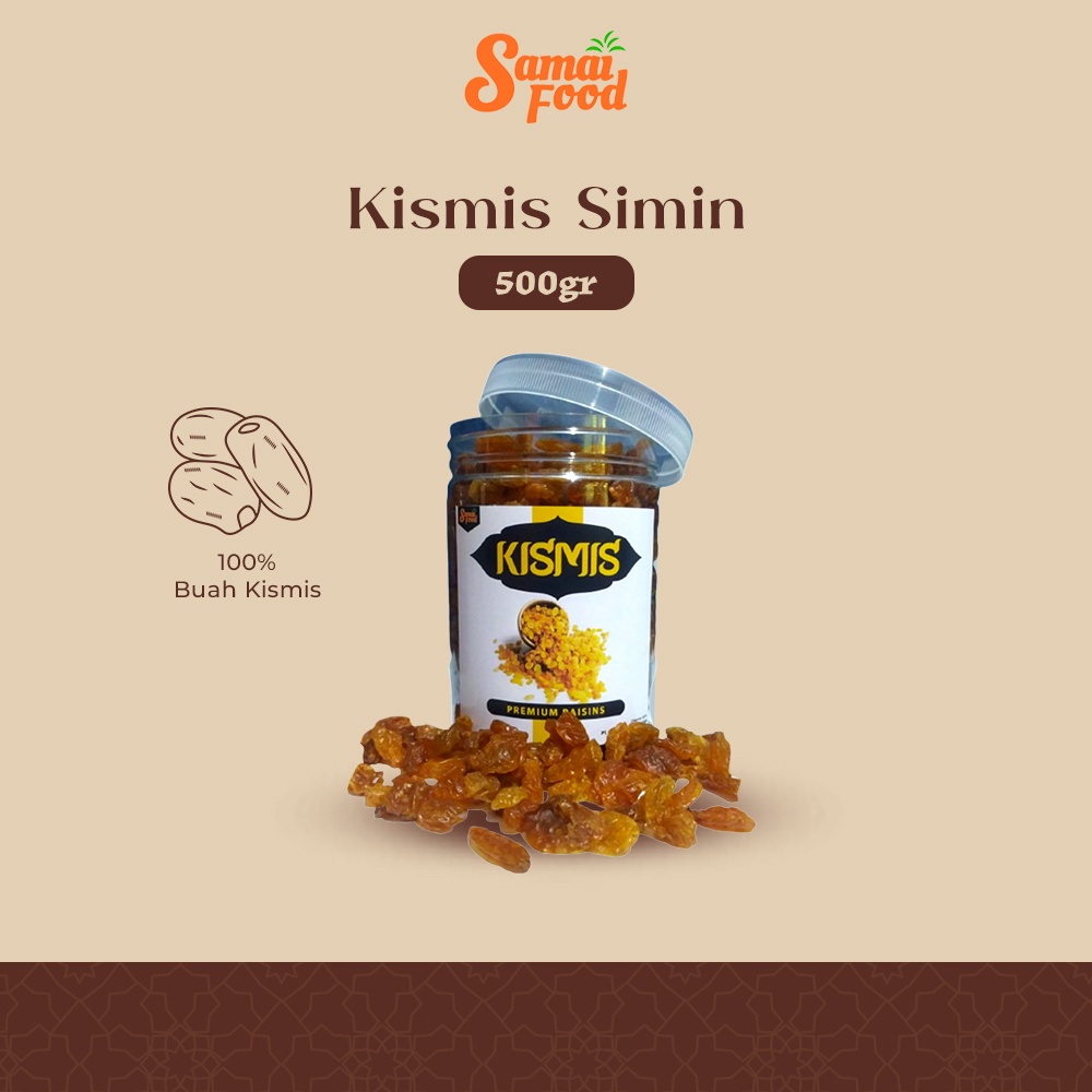 

Samai Food Kismis Premium Manis Kemasan 500gr Original 100%