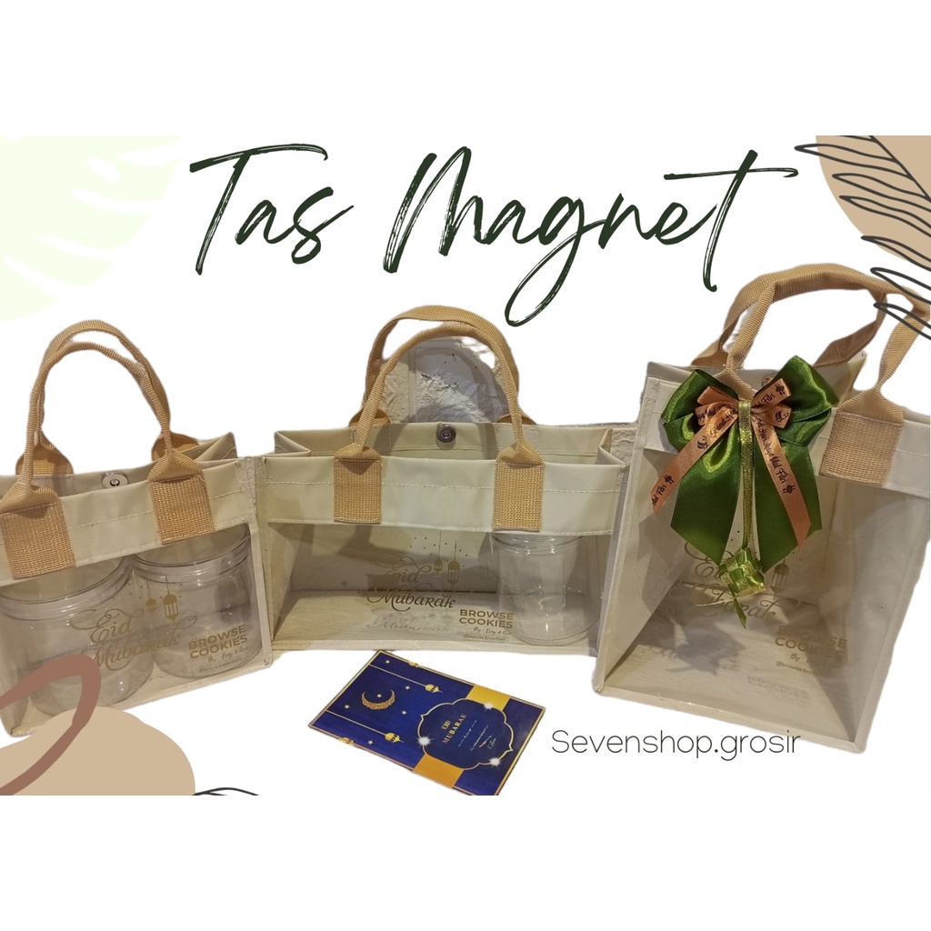 

TAS HAMPERS MAGNET WARNA KREM