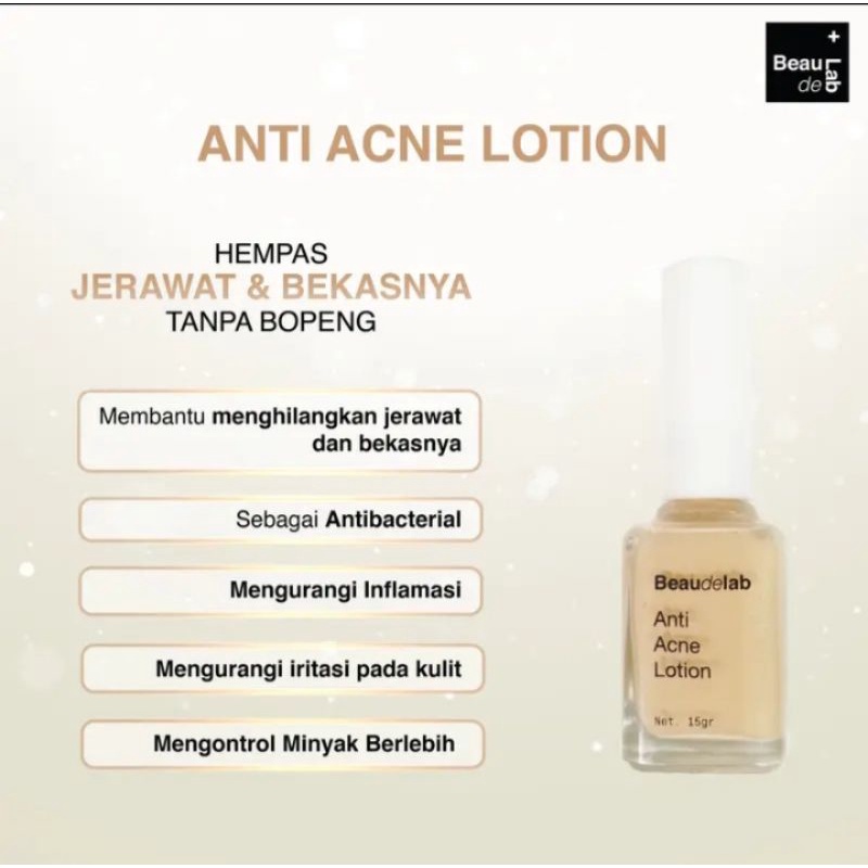 PRELOVED Beaudelab Anti Acne Lotion