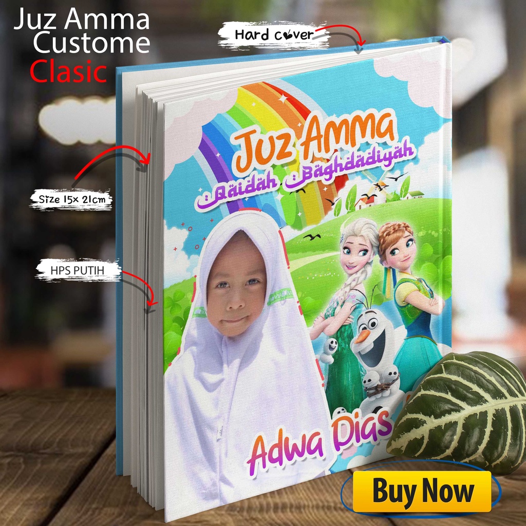 Buku Ngaji Tuturutan Hardcover Custome Design Foto Nama / Turutan