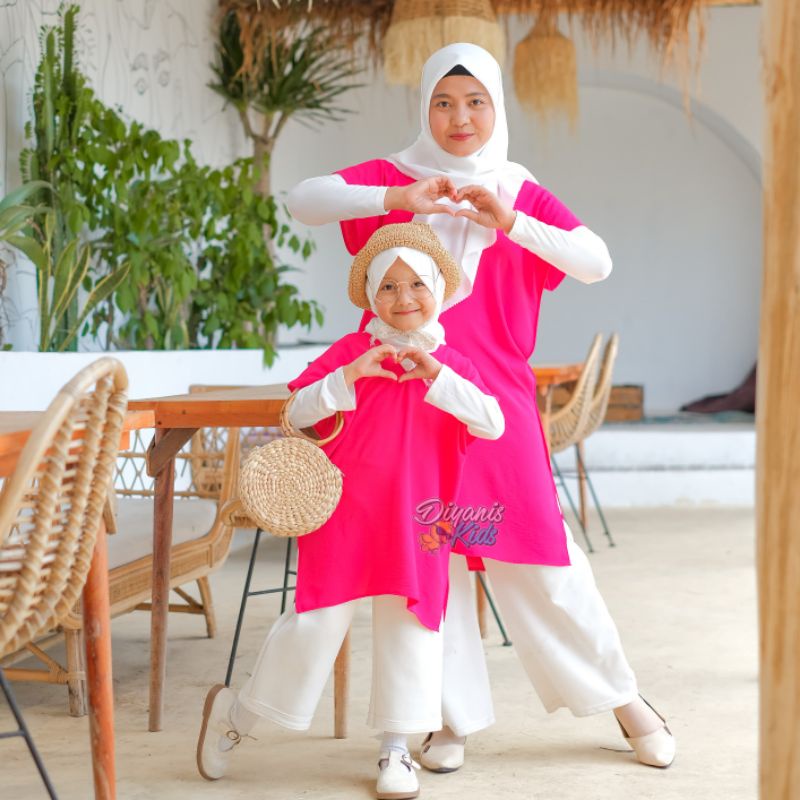 SLAVINA LONG SQUARE - Long square couple ibu dan anak (dijual terpisah)