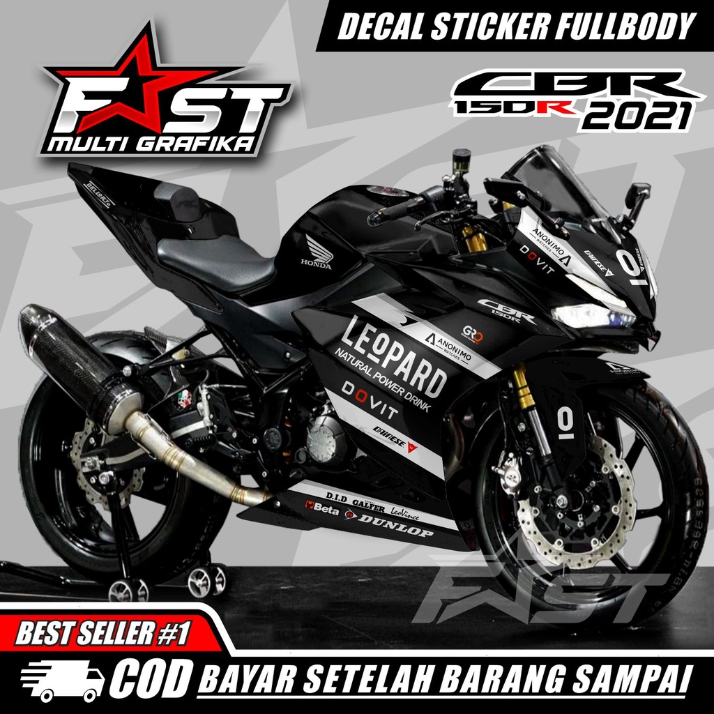 BISA COD Decal CBR 150R Full Body 2021 motif LEOPARD Stiker CBR 150R 2021 Full Body Striping Cbr 150