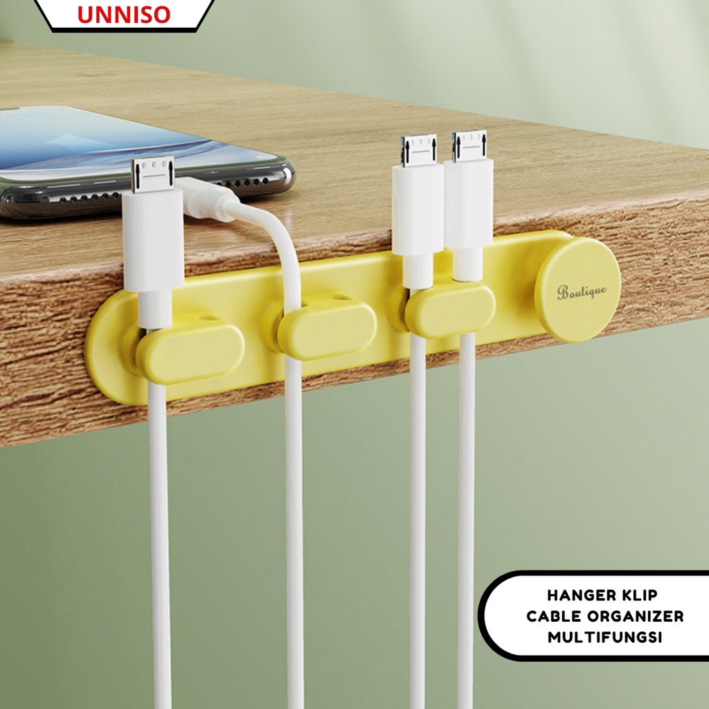 UNNISO - Hanger Klip Cable Organizer Multifungsi