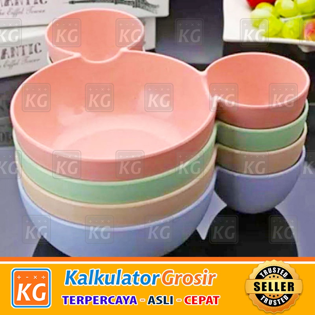 Tempat Makan Kucing Sugar Glinder Kitten Puppy Hamster Pet Bowl / Cat Bowl / Dog Bowl / Cat Feeder Travel Warna tempat makan Triple kucing anjing Mangkok Mickey Bahan Jerami Mangkuk Mickey Mouse Mangkok Makan Sup