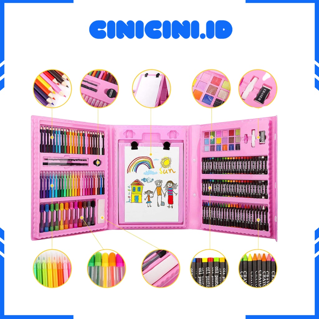 [ Cinicini ] Art Set Pensil Warna Crayon