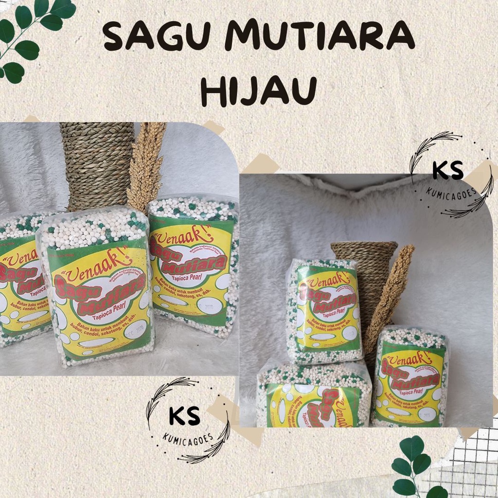 

❤ Sagu Mutiara HIJAU | 100% ASLI Tanpa Campuran Bahan Lain | Kualitas Terbaik | Sagu Mutiara Paling Enak, Paling Gampang Bikinnya || sagu mutiara hijau 500 gr