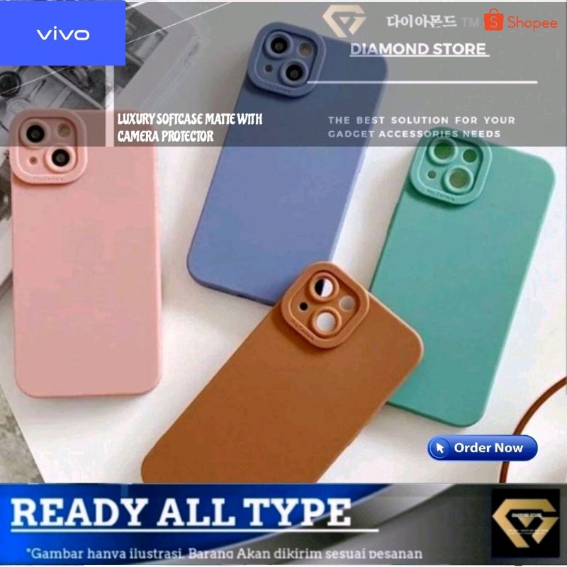 VIVO LUXURY SOFT CASE PRO CAMERA PROTECTION Y01 Y1S Y11 Y12 Y15 Y16 Y17 Y12S Y15S Y20 Y20S Y21I Y21A Y21S Y21T Y22 Y30 Y33S Y35 Y33T Y91 Y93 Y95 Y50 Y75 5G S1 T1 PRO V19 V21E V21 4G V23 V25E V25 Y02 S1 Y51 2021 Y53 Y53S V20 Y02 Y02S V27 Y36 Y78