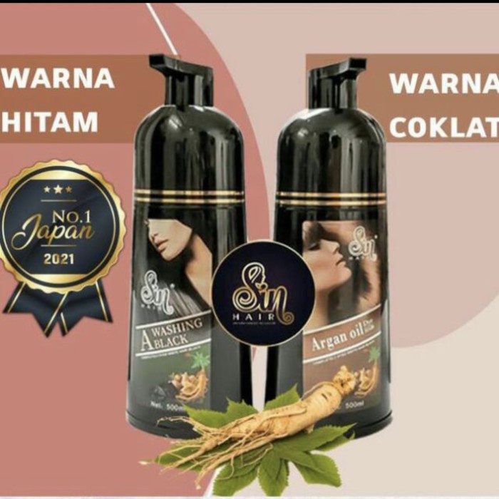 Diskon !! Sinhair Shampoo Hitam Original No. 1 Jepang, Shampoo Penghilang Uban