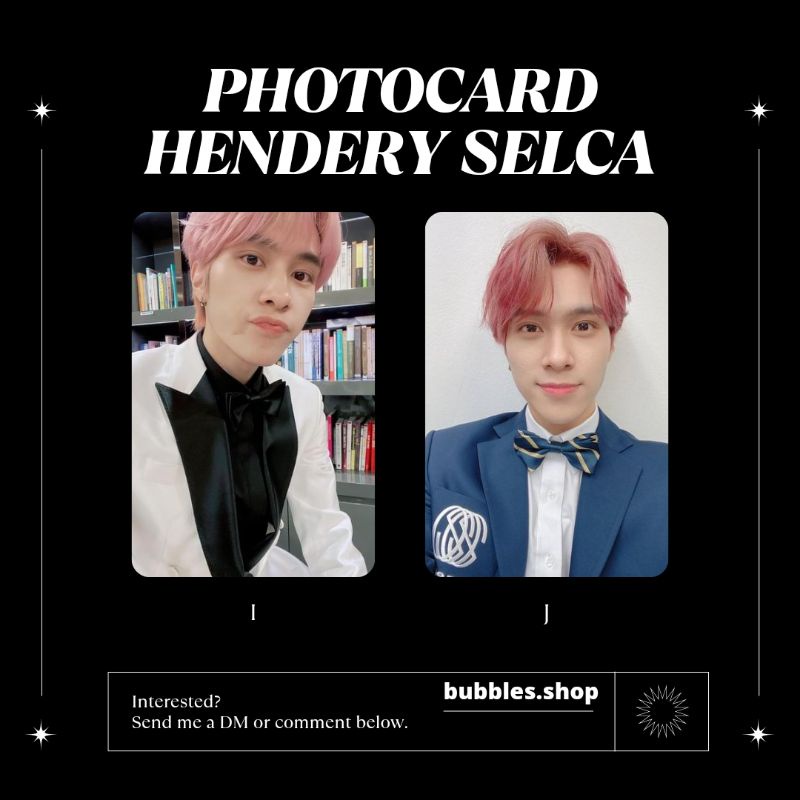 PHOTOCARD UNOFFICIAL HENDERY WAYV SELCA