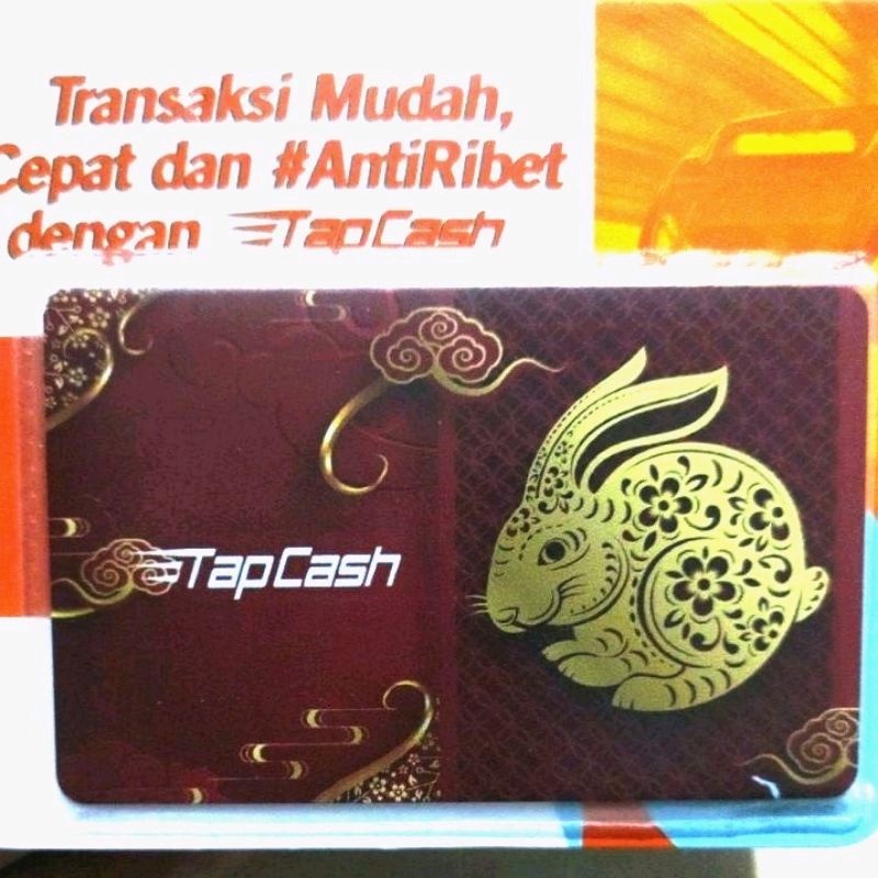 Tapcash Imlek / Chinese New Year 2023 - Kelinci *Rabbit* RED Original /Like eMoney eTOLL Flazz or Brizzi