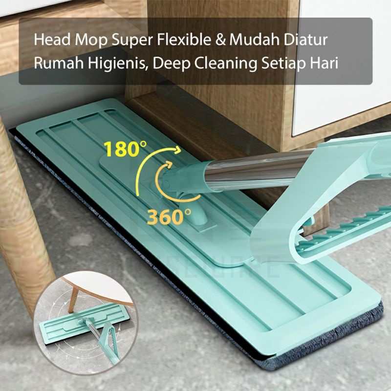 KD 1 Alat Pel Lantai Ultra Mop / Alat Pel Praktis Tarik Peras Otomatis / Flat Mop Pel Lantai Viral / Alat Pel Lantai Ultra Mop / Alat Pel Pembersih Lantai Tarik Peras / Alat Pel Lantai Tarik Pembersih Lantai Praktis  / Hand Flat Mop Flexibel