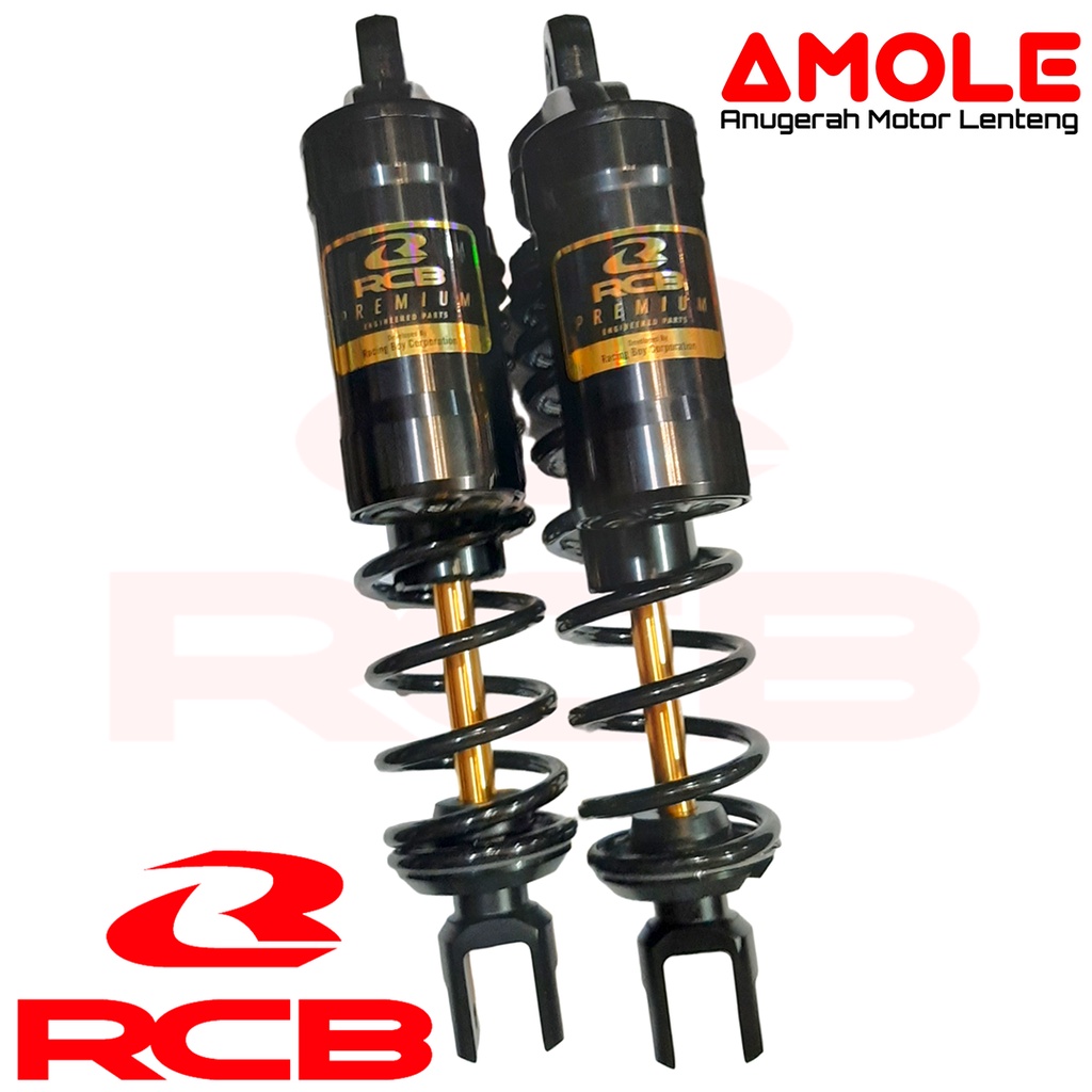 Shockbreaker Belakang Tabung RCB MB2 Premium Black 305mm Nmax Aerox