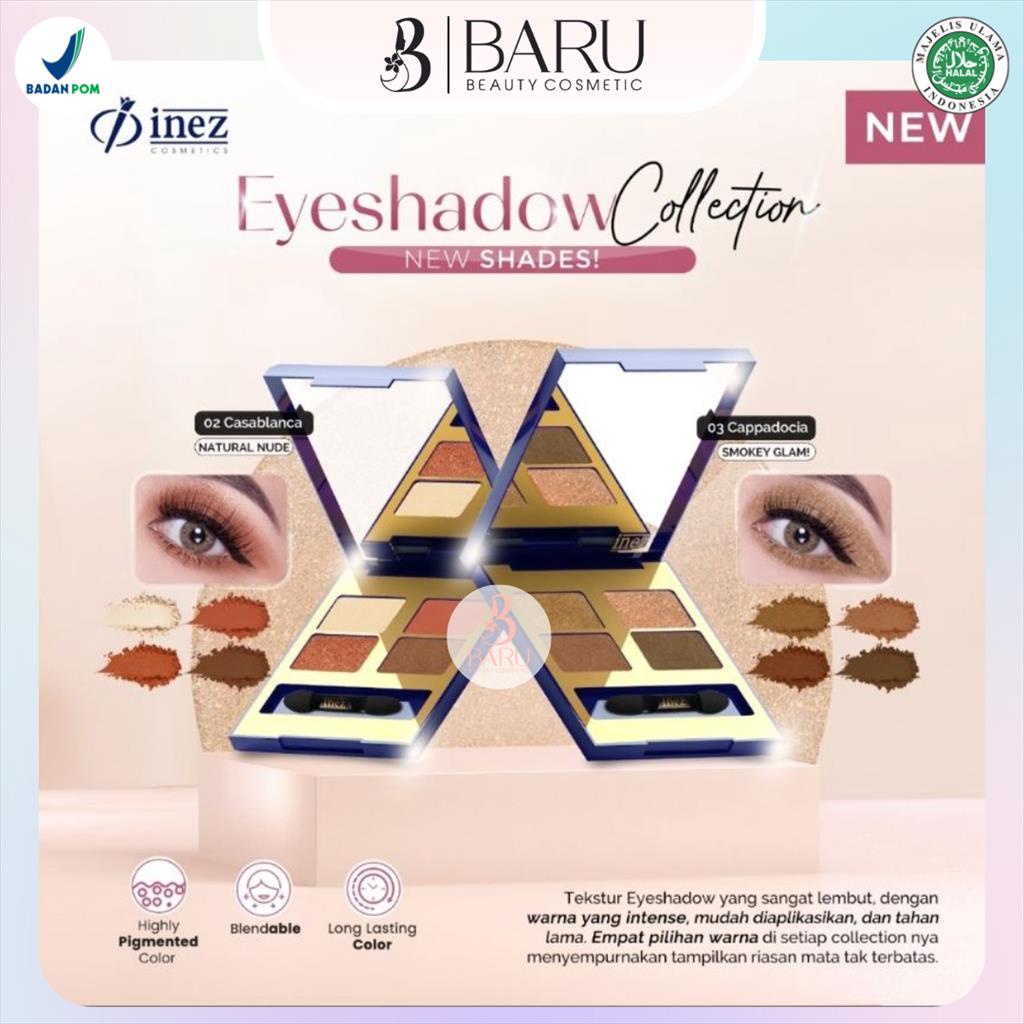 INEZ Eyeshadow Collection (New Case) | Eyeshadow | Perona Mata | Pulas Mata | Kosmetik Mata | Makeup