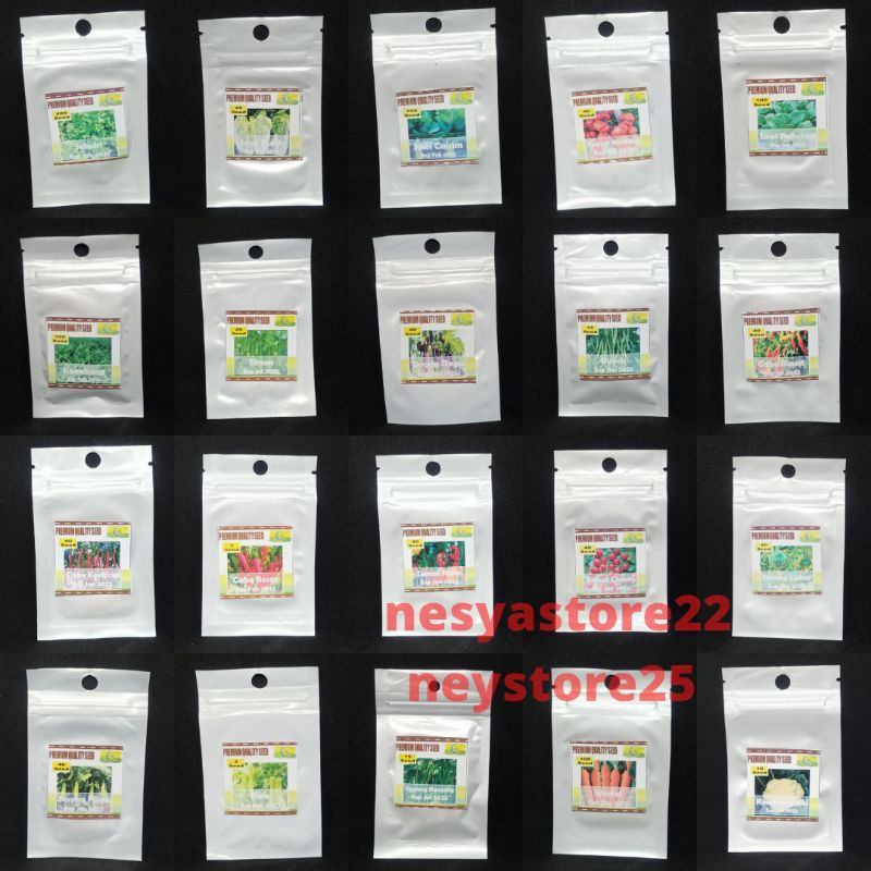 Benih Sayur Sayuran Daun Buah Rumahan Lengkap Berkualitas - Benih Sayur