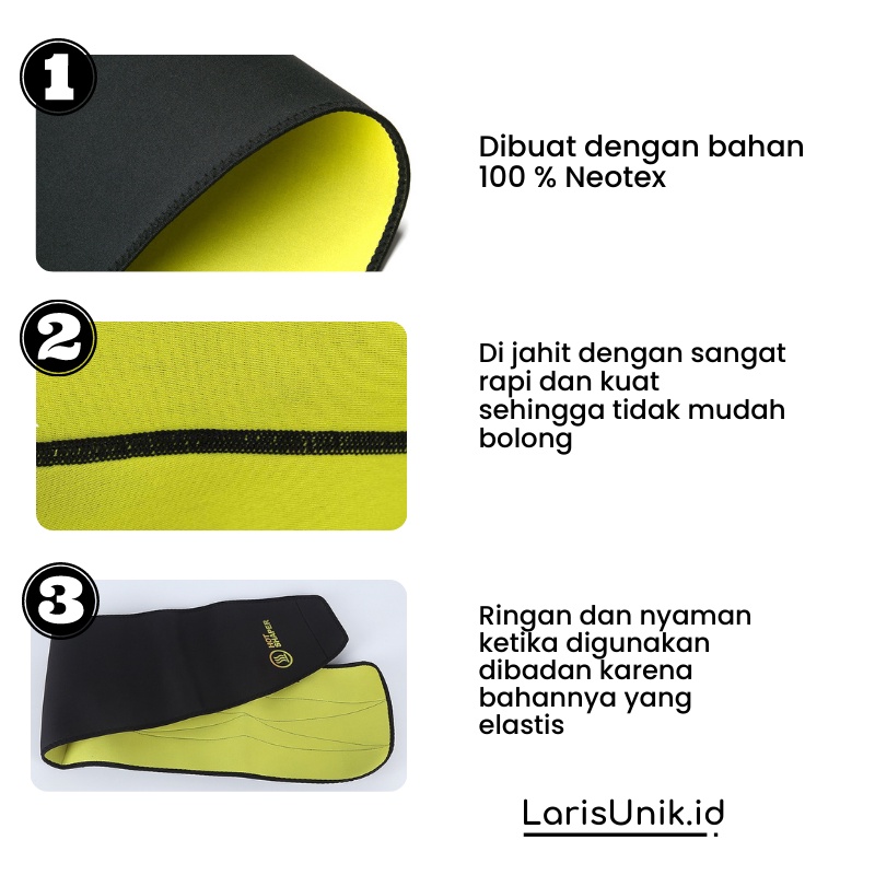 Korslet Pelangsing Belt Perut Waist Man Corset Belt Neotex Korset Original Pembakar Lemak