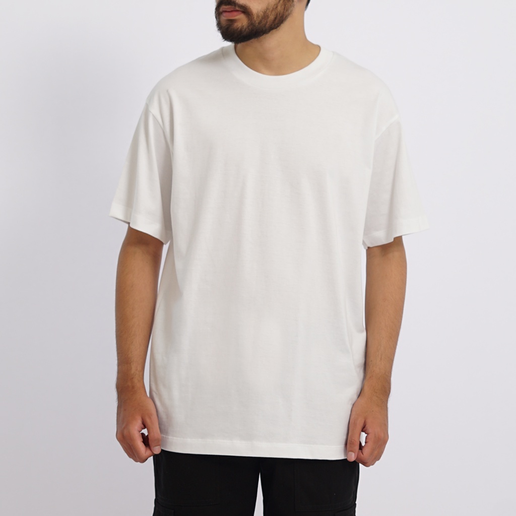 PLAIN Oversize T-Shirt - Pure White (Kaos Polos Oversize 24s)