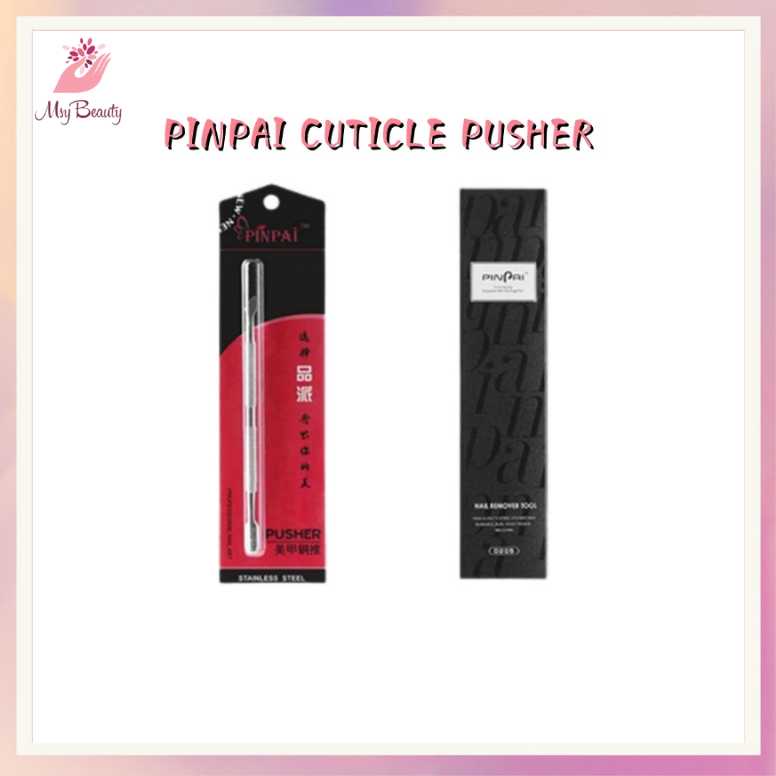 MSY PINPAI PUSHER 100% STAINLESS STEEL PROFESIONAL NAIL PUSHER CUTICLE PUSHER/PENDORONG KUTIKULA